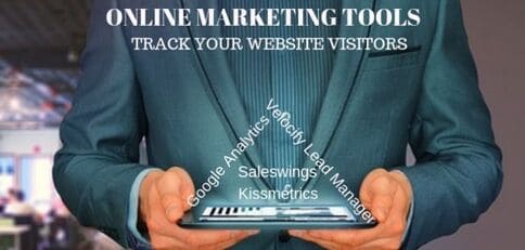 Blog header image for Online Marketing Tools to Track Website Leads