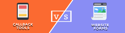 Request for Callback tool vs website form