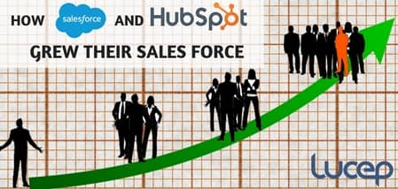 Blog header image for How Salesforce and Hubspot Grew Their Sales Force