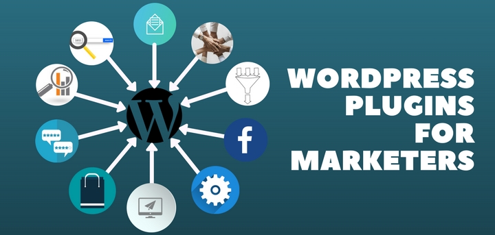 Blog header image for WordPress plugins for marketers