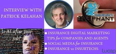 Blog header image for Patrick Kelahan on AI, Insurance digital marketing and Insurtechs