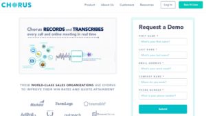 chorus.ai AI sales tech chorus.ai AI sales tech
