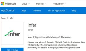 Microsoft Infer Dynamics AI sales tech Microsoft Infer Dynamics AI sales tech